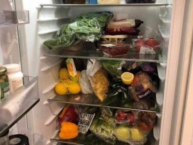 well stocked fridge