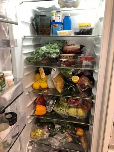 well stocked fridge